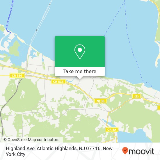 Highland Ave, Atlantic Highlands, NJ 07716 map