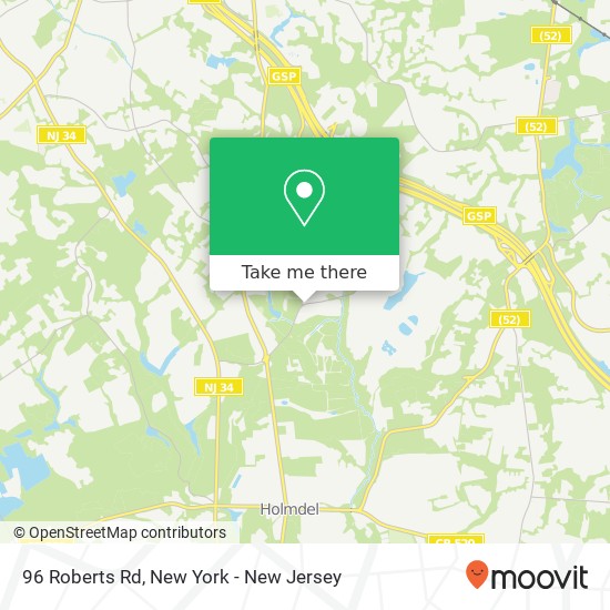 96 Roberts Rd, Holmdel, NJ 07733 map