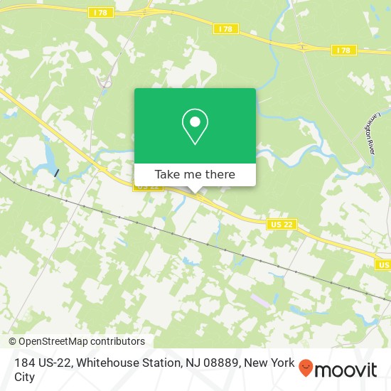 Mapa de 184 US-22, Whitehouse Station, NJ 08889