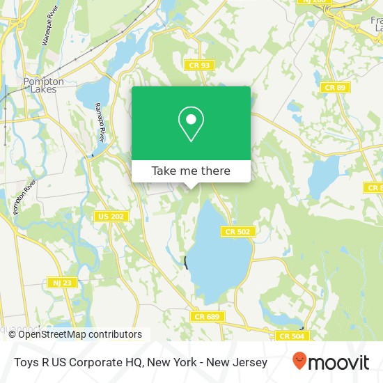 Mapa de Toys R US Corporate HQ, 1 Geoffrey Way