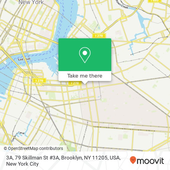 3A, 79 Skillman St #3A, Brooklyn, NY 11205, USA map