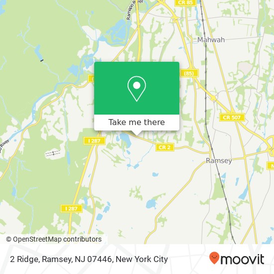 2 Ridge, Ramsey, NJ 07446 map