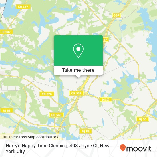 Harry's Happy Time Cleaning, 408 Joyce Ct map