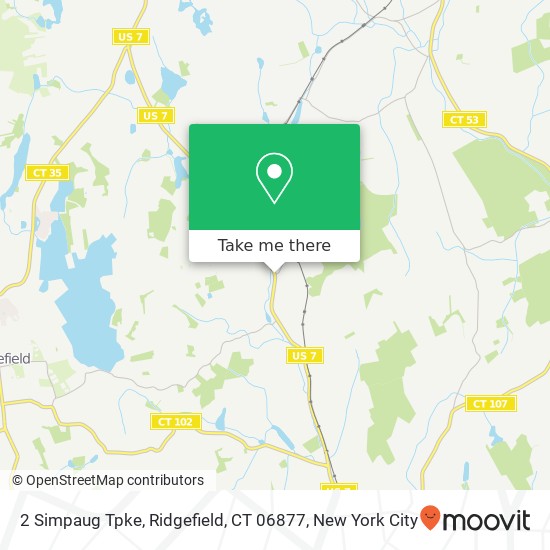 Mapa de 2 Simpaug Tpke, Ridgefield, CT 06877