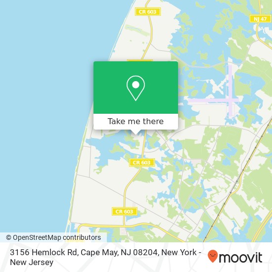 3156 Hemlock Rd, Cape May, NJ 08204 map