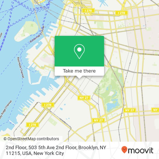 2nd Floor, 503 5th Ave 2nd Floor, Brooklyn, NY 11215, USA map