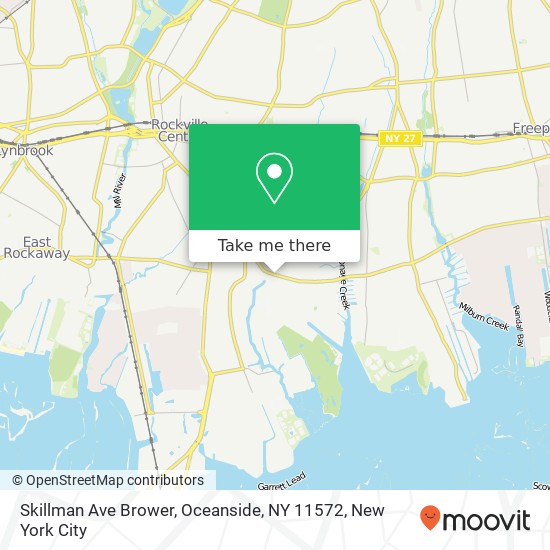 Mapa de Skillman Ave Brower, Oceanside, NY 11572