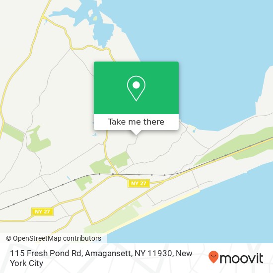 115 Fresh Pond Rd, Amagansett, NY 11930 map