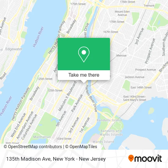 Mapa de 135th Madison Ave