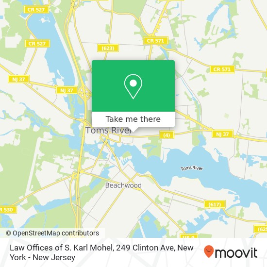 Mapa de Law Offices of S. Karl Mohel, 249 Clinton Ave