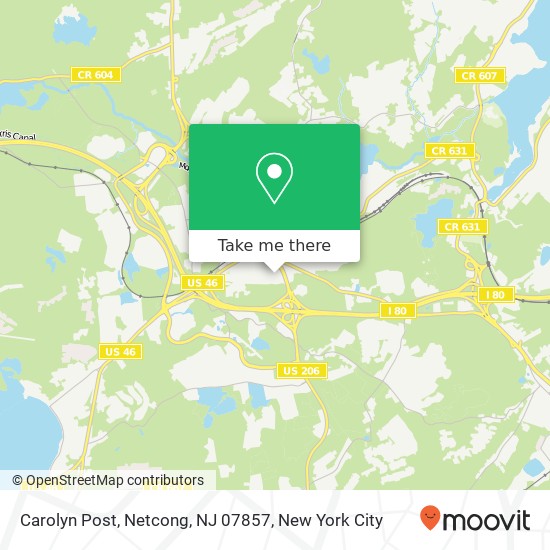 Carolyn Post, Netcong, NJ 07857 map