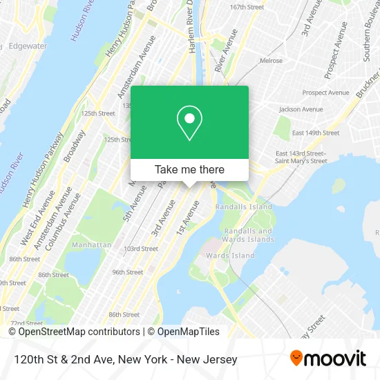 Mapa de 120th St & 2nd Ave
