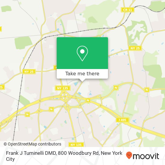 Frank J Tuminelli DMD, 800 Woodbury Rd map