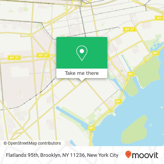 Mapa de Flatlands 95th, Brooklyn, NY 11236