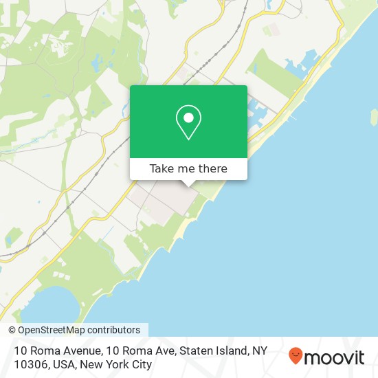 10 Roma Avenue, 10 Roma Ave, Staten Island, NY 10306, USA map