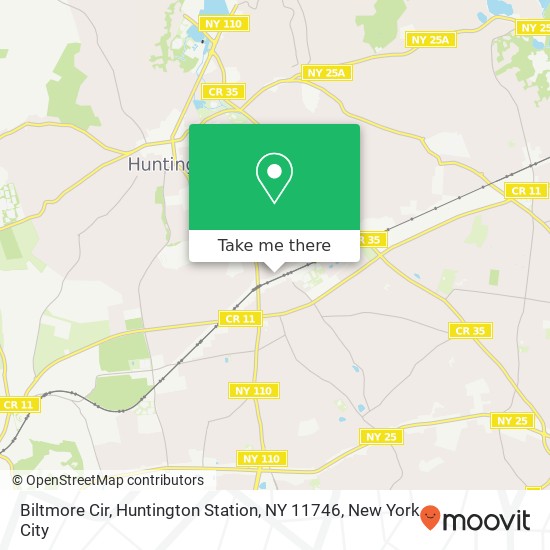 Mapa de Biltmore Cir, Huntington Station, NY 11746