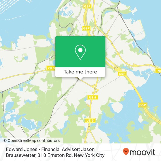 Mapa de Edward Jones - Financial Advisor: Jason Brausewetter, 310 Ernston Rd