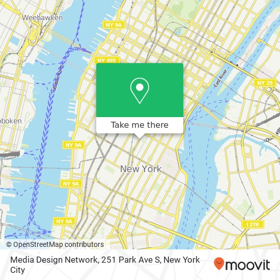 Media Design Network, 251 Park Ave S map