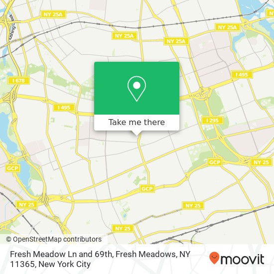 Fresh Meadow Ln and 69th, Fresh Meadows, NY 11365 map