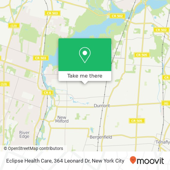 Mapa de Eclipse Health Care, 364 Leonard Dr