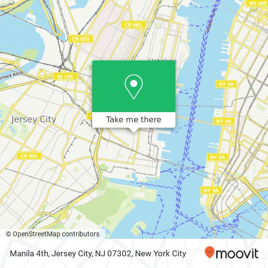 Manila 4th, Jersey City, NJ 07302 map