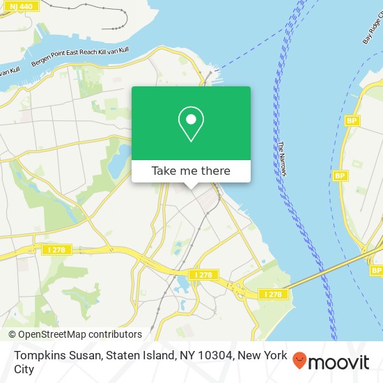 Tompkins Susan, Staten Island, NY 10304 map
