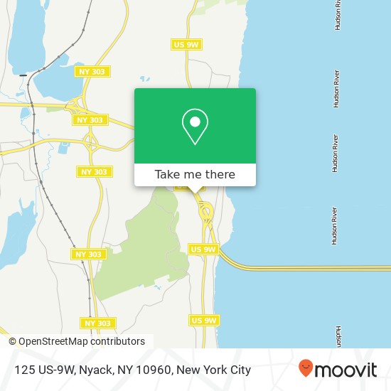 Mapa de 125 US-9W, Nyack, NY 10960