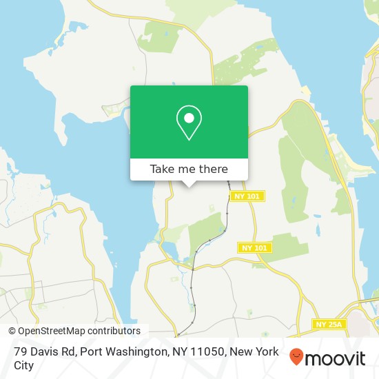Mapa de 79 Davis Rd, Port Washington, NY 11050
