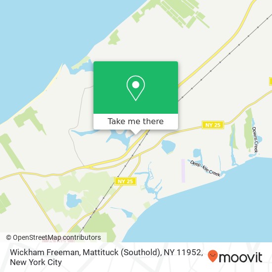 Mapa de Wickham Freeman, Mattituck (Southold), NY 11952