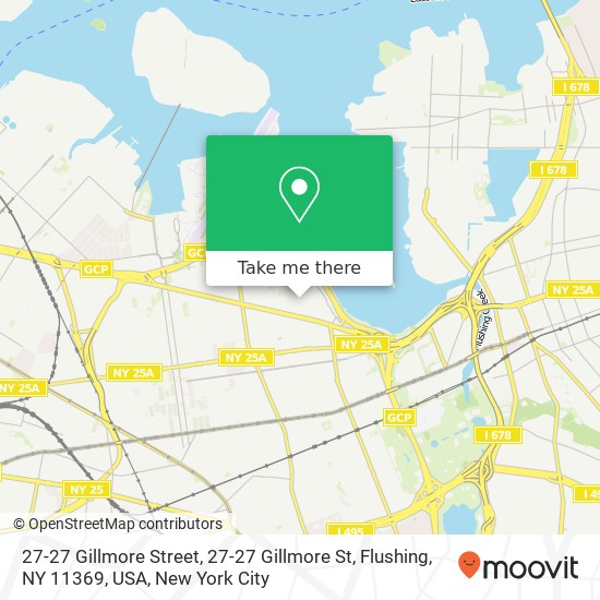 27-27 Gillmore Street, 27-27 Gillmore St, Flushing, NY 11369, USA map