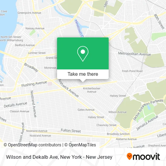 Mapa de Wilson and Dekalb Ave