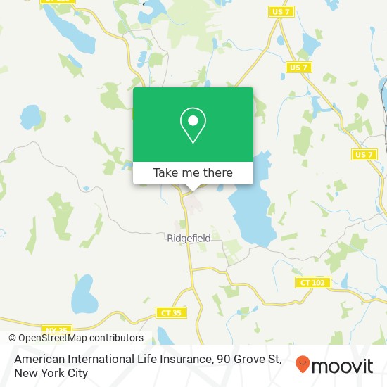 American International Life Insurance, 90 Grove St map