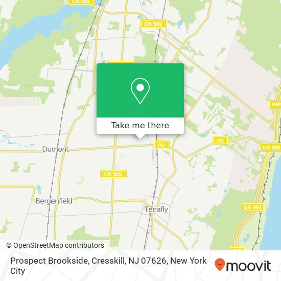 Prospect Brookside, Cresskill, NJ 07626 map