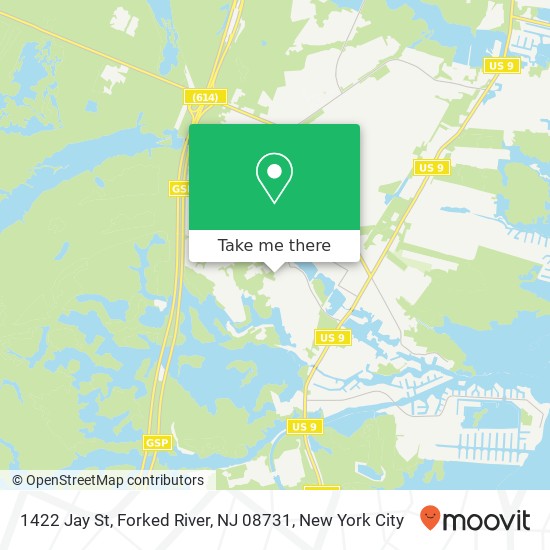 1422 Jay St, Forked River, NJ 08731 map