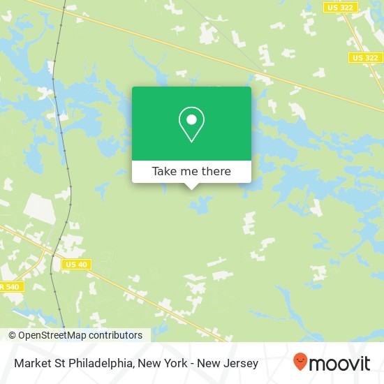 Mapa de Market St Philadelphia, Mays Landing, NJ 08330
