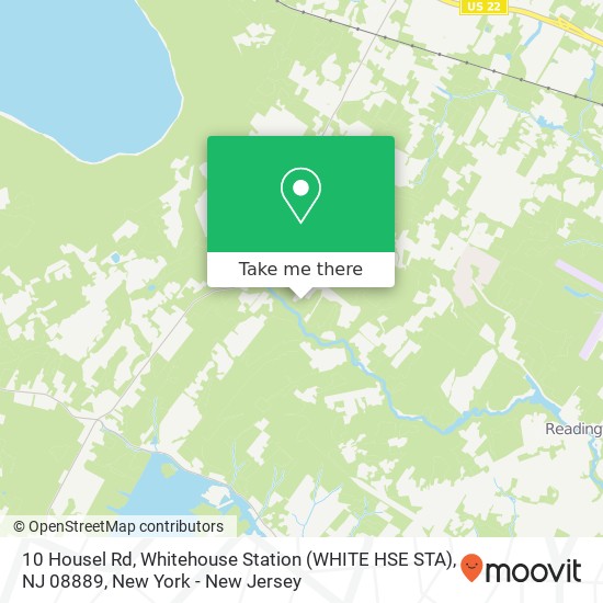 Mapa de 10 Housel Rd, Whitehouse Station (WHITE HSE STA), NJ 08889