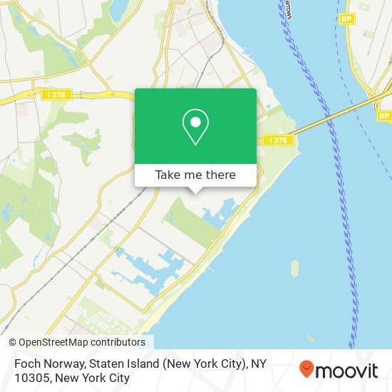 Foch Norway, Staten Island (New York City), NY 10305 map