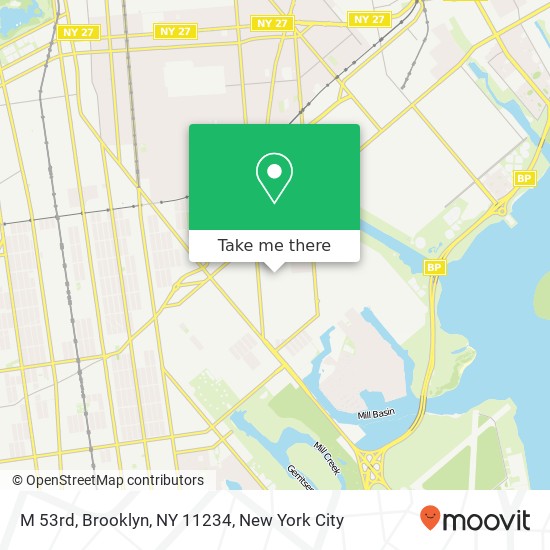 Mapa de M 53rd, Brooklyn, NY 11234