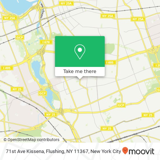 71st Ave Kissena, Flushing, NY 11367 map