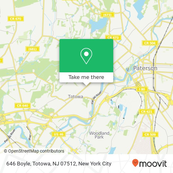 646 Boyle, Totowa, NJ 07512 map