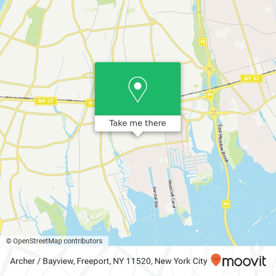Archer / Bayview, Freeport, NY 11520 map