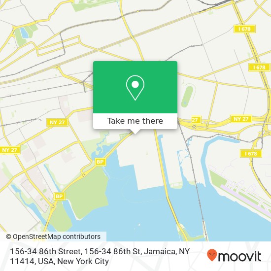 Mapa de 156-34 86th Street, 156-34 86th St, Jamaica, NY 11414, USA
