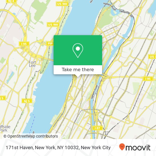 171st Haven, New York, NY 10032 map