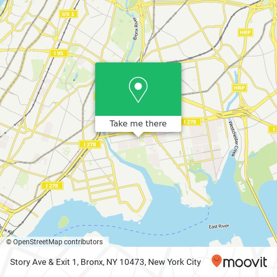 Story Ave & Exit 1, Bronx, NY 10473 map