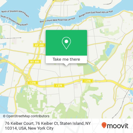 76 Keiber Court, 76 Keiber Ct, Staten Island, NY 10314, USA map