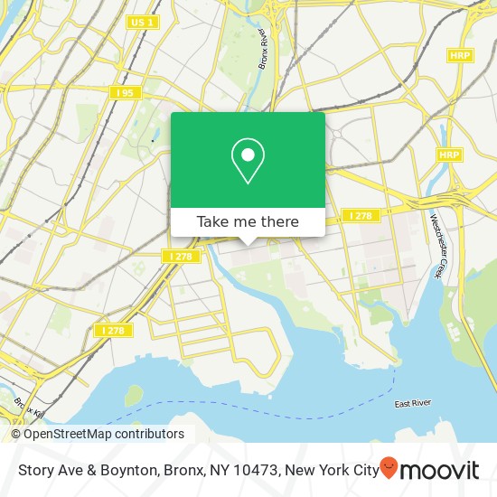 Mapa de Story Ave & Boynton, Bronx, NY 10473