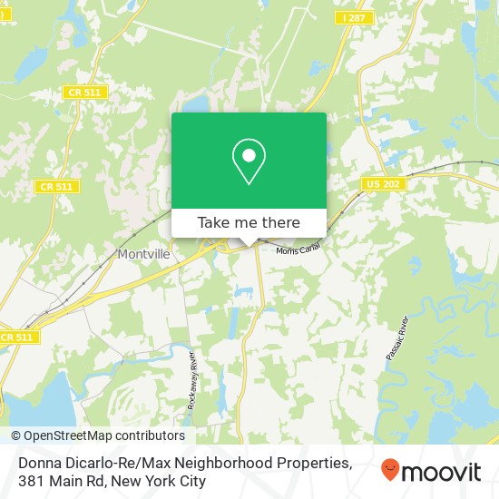 Mapa de Donna Dicarlo-Re / Max Neighborhood Properties, 381 Main Rd
