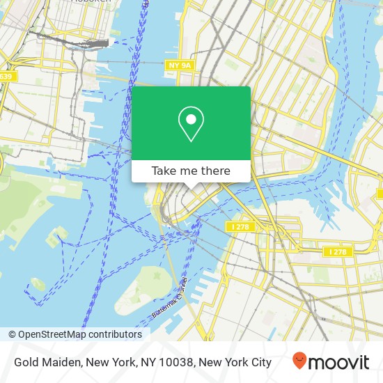 Gold Maiden, New York, NY 10038 map