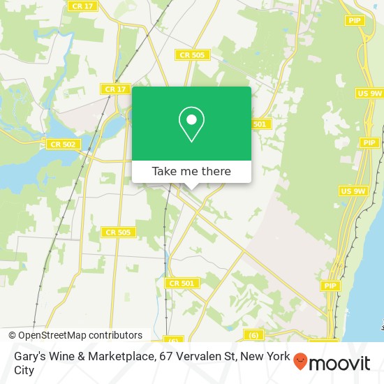 Gary's Wine & Marketplace, 67 Vervalen St map