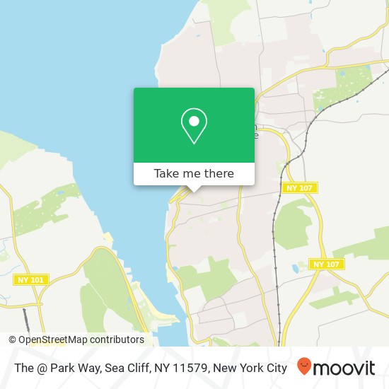 Mapa de The @ Park Way, Sea Cliff, NY 11579